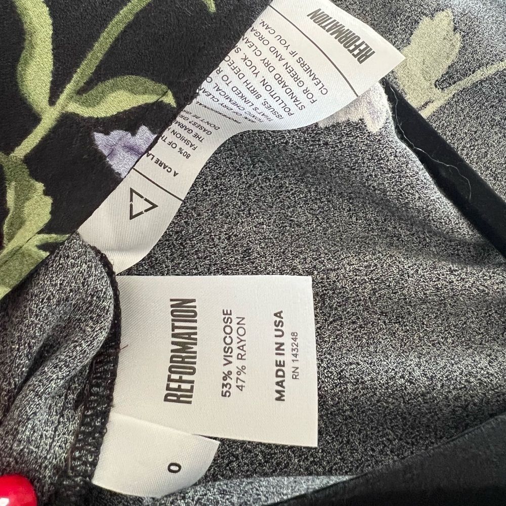 NWOT Reformation lilac floral print black pant wedding reception jumpsuit romper - Picture 9 of 10